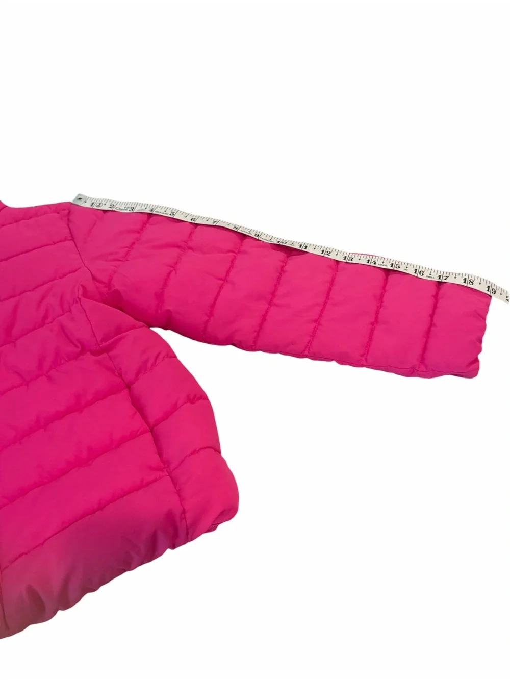 The Children’s Place Girls Medium Hot Pink Puffer Jacket Full Zip Coat